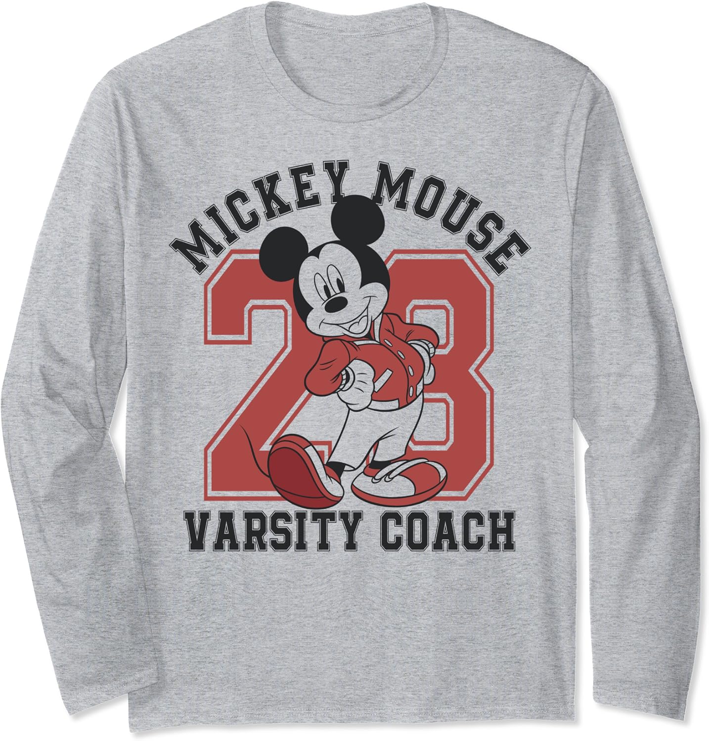 Disney Mickey Mouse Varsity Coach Long Sleeve TShirt